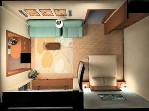 Планировка и дизайн однокомнатной квартиры