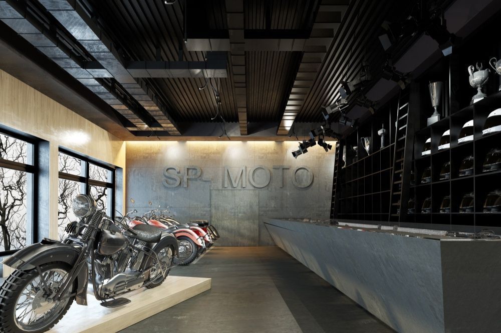 Дизайн интерьера мотосалона SP MOTO