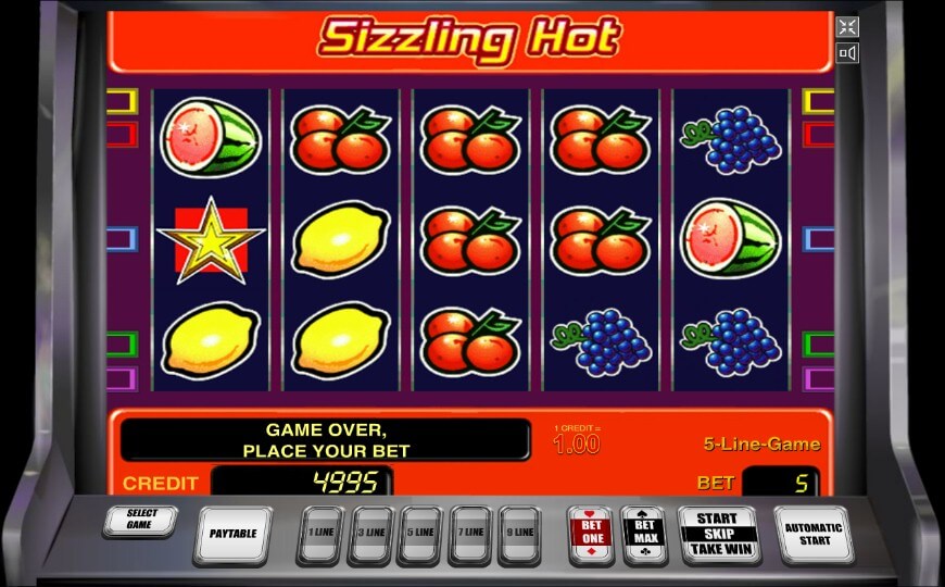 5 sizzling hot игровой автомат игровые автоматы с суммой не менее 5000